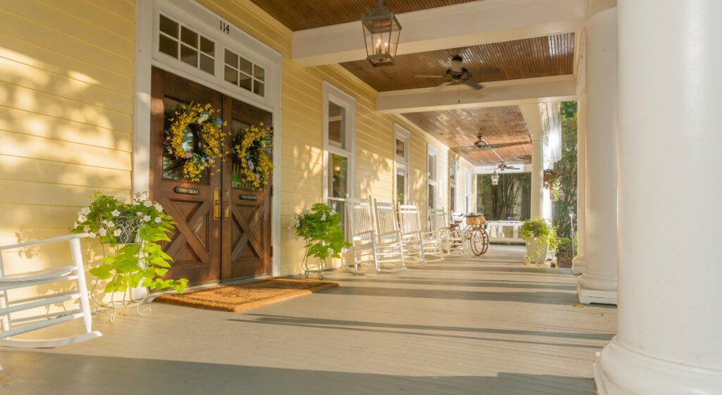 The Henry Clay Inn front porch